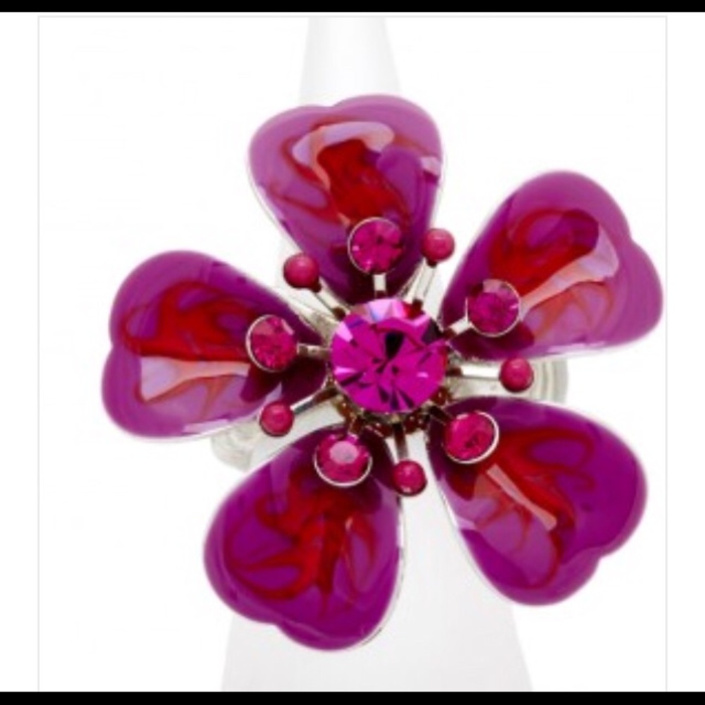 Pink swirl Ring